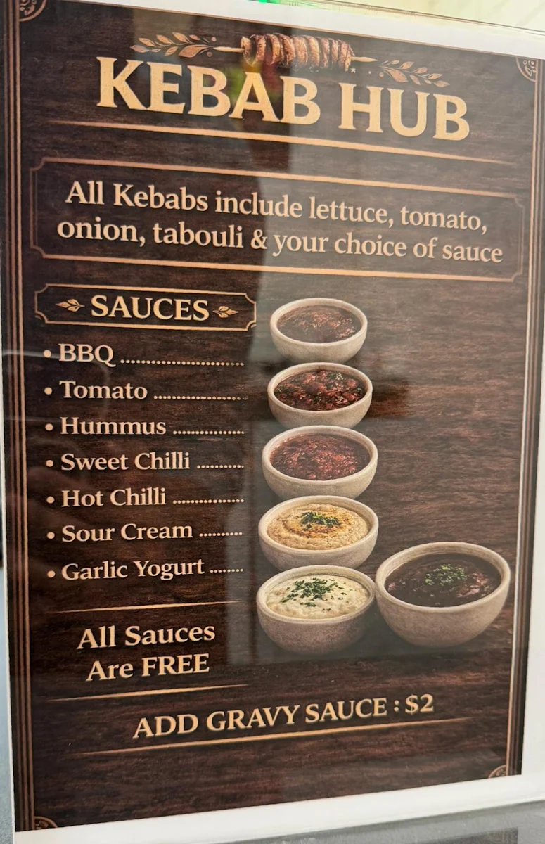 Menu, KEBAB HUB