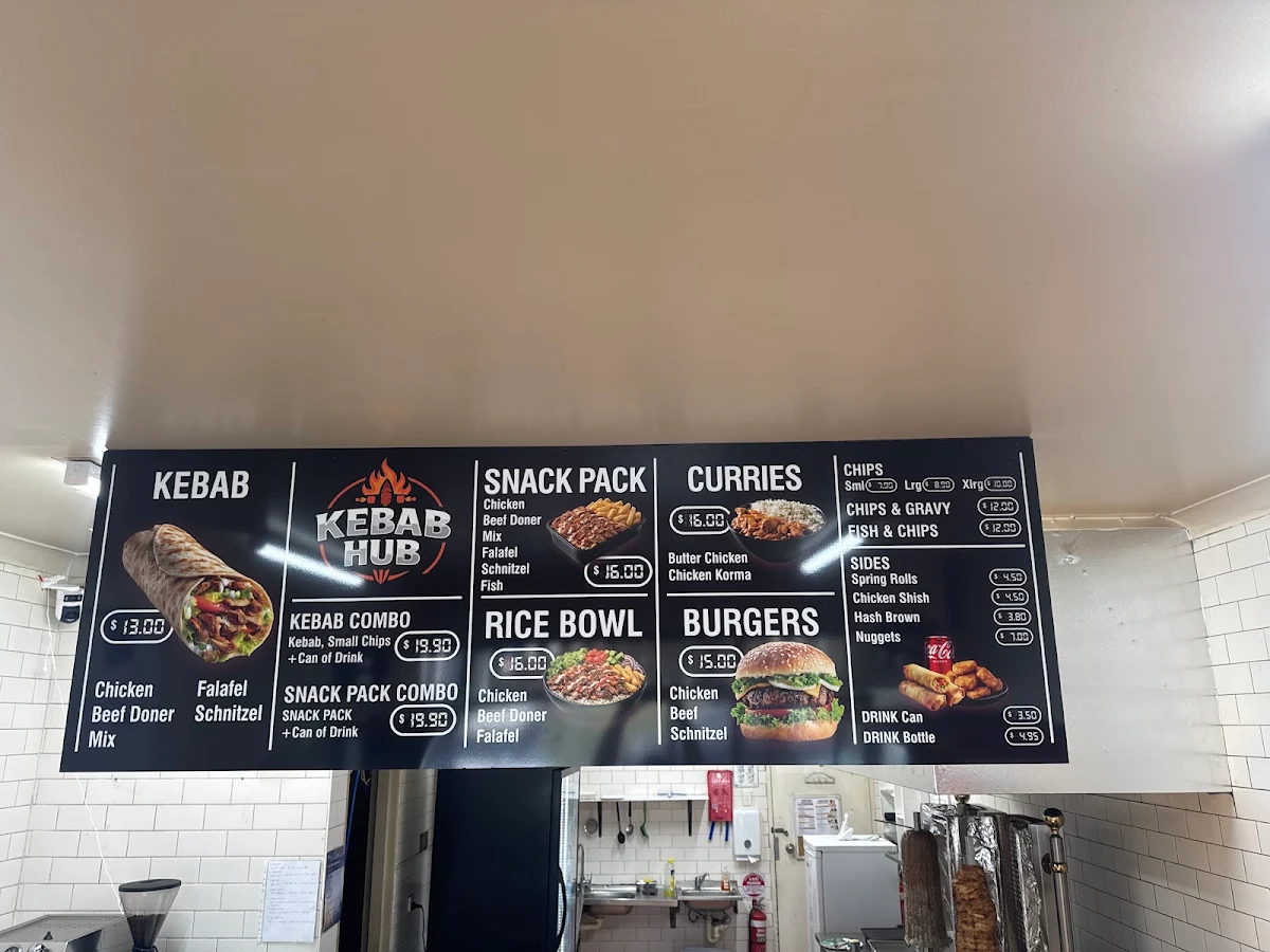 Menu, KEBAB HUB