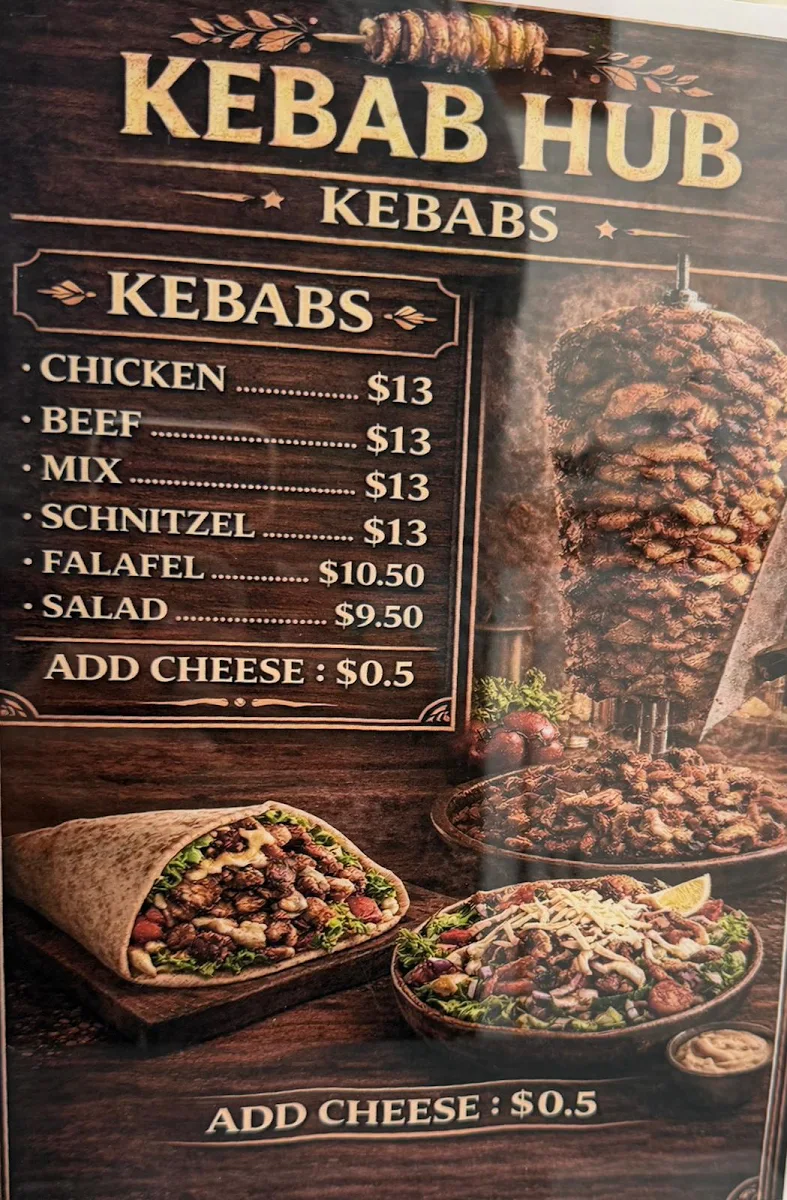 Menu, KEBAB HUB