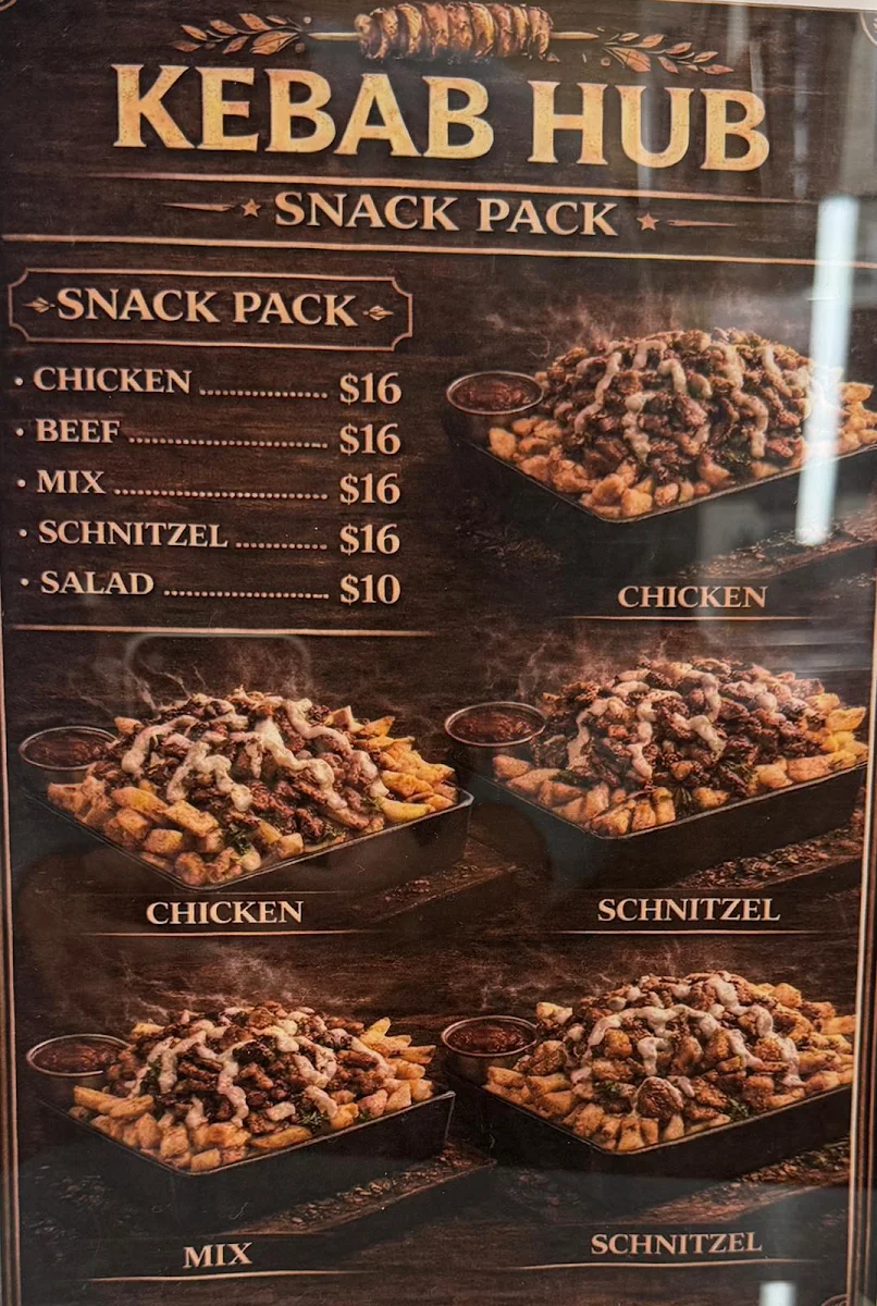 Menu, KEBAB HUB