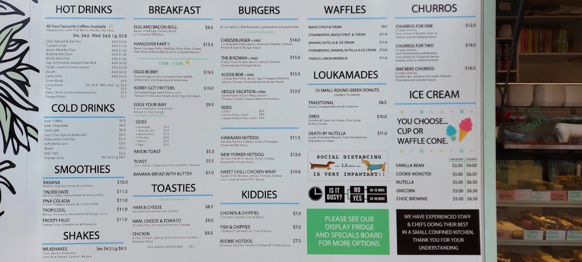 Menu, Bobby + Me