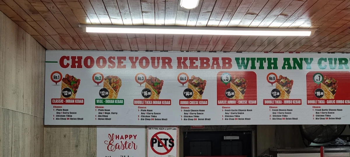 Menu, Indian Home Diner