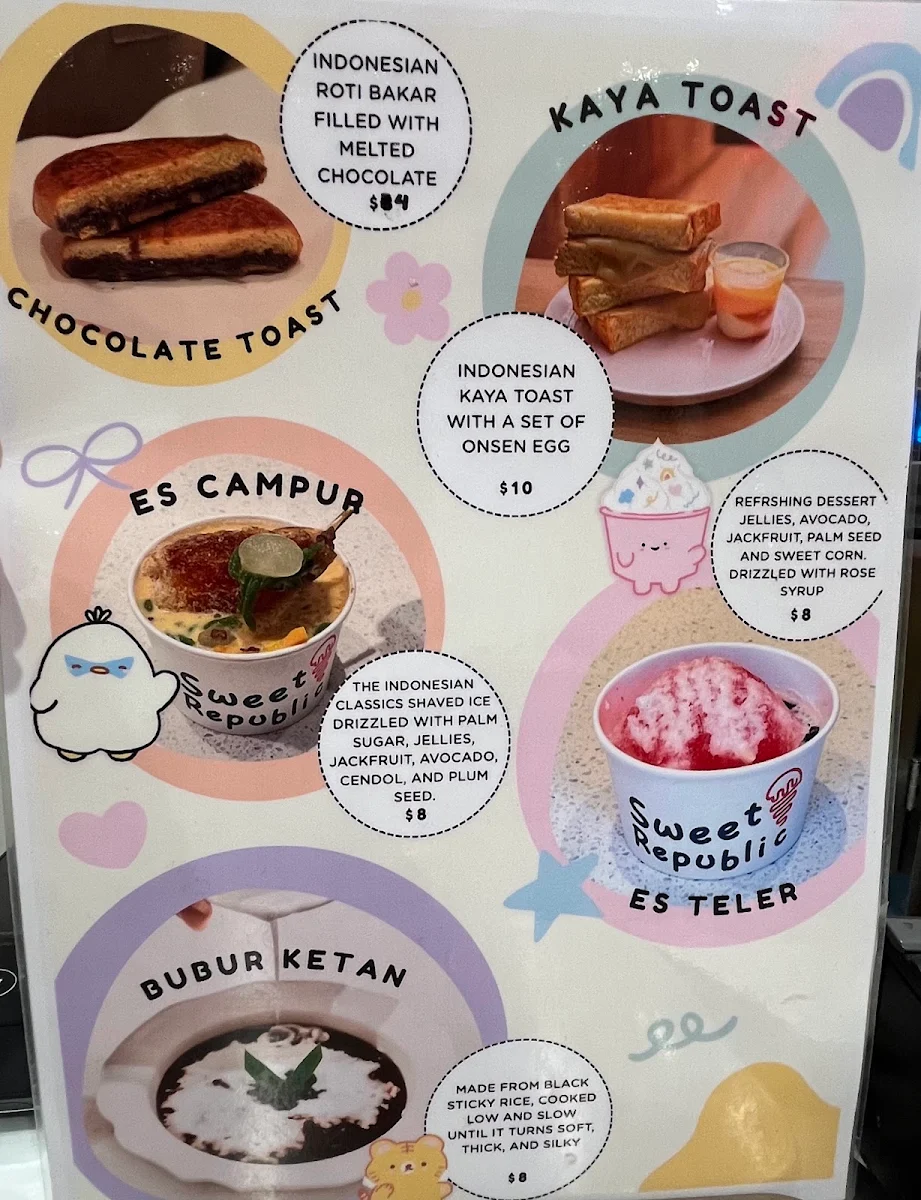 Menu, Little Indo Town Westfield Myer