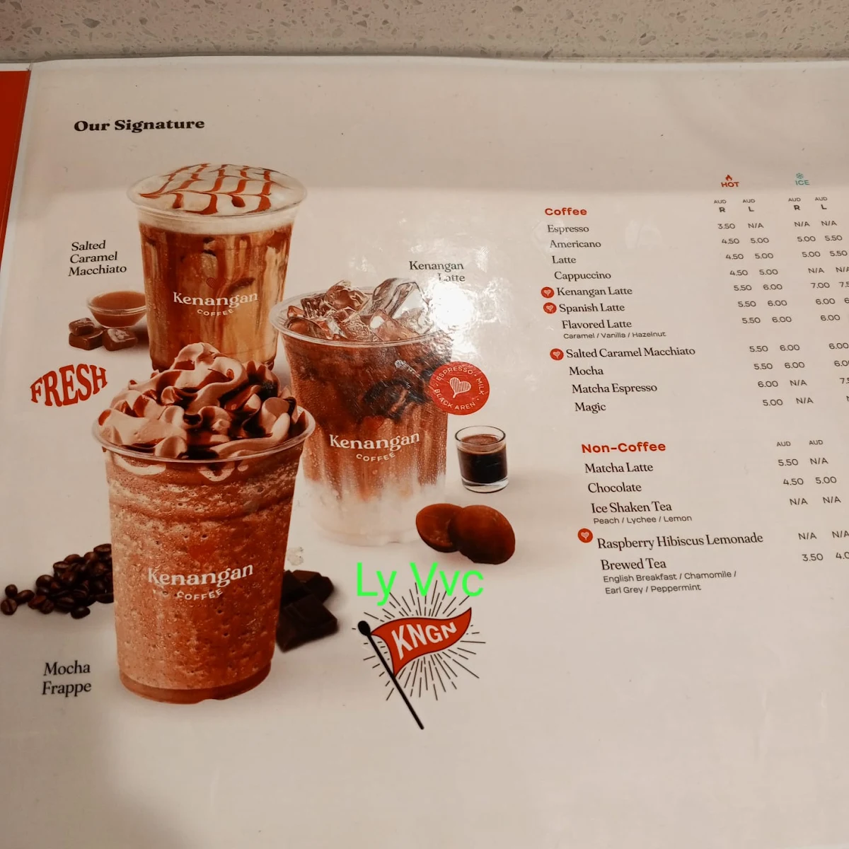 Menu, Little Indo Town Westfield Myer
