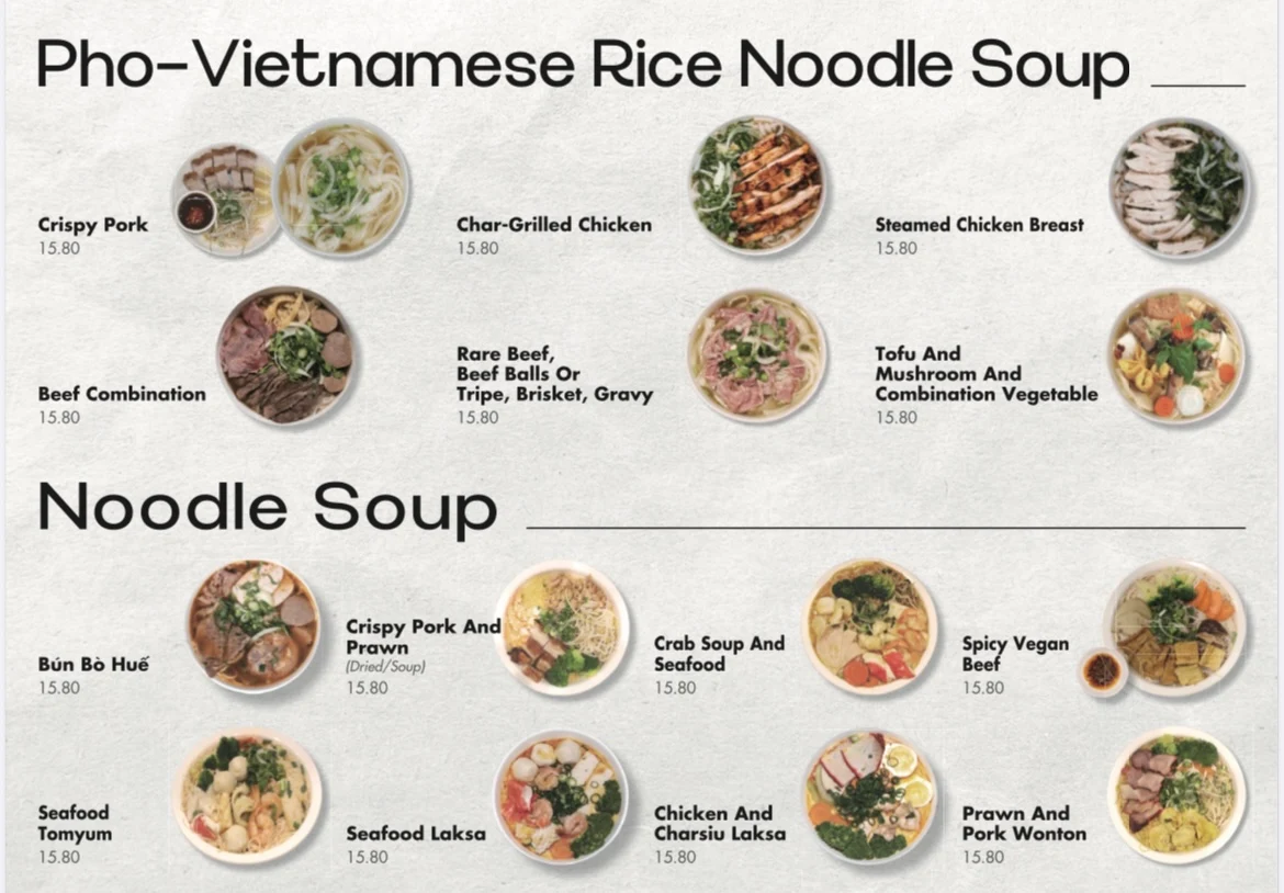 Menu, Rice N Roll