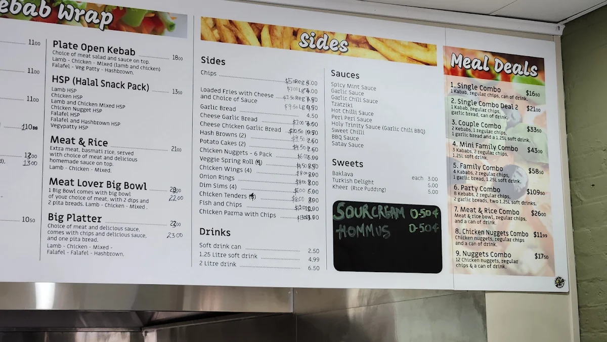 Menu, The Hungry Delight