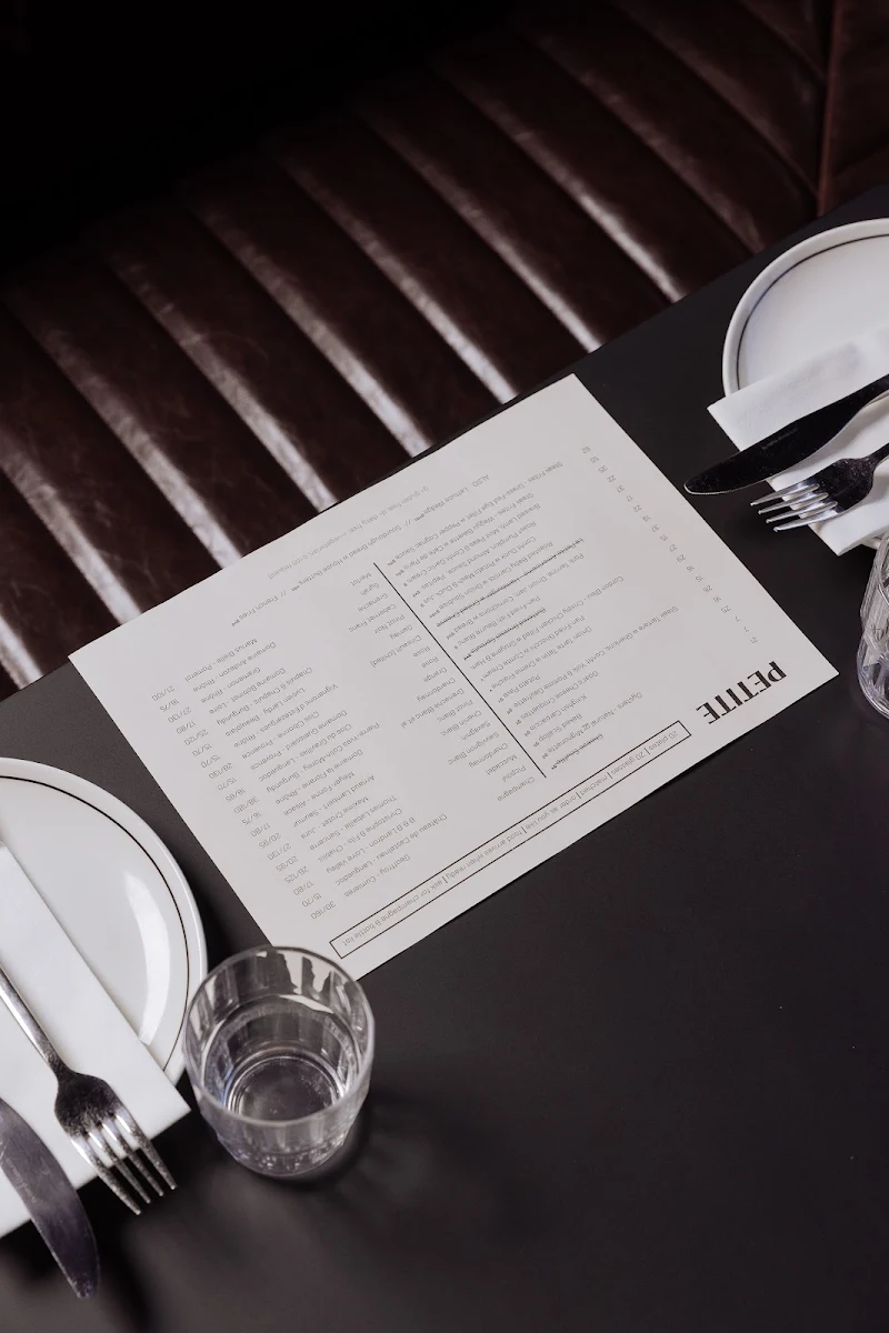Menu, Petite