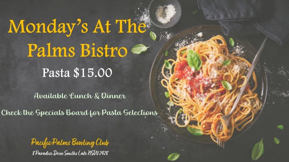 Menu, The Palms Bistro