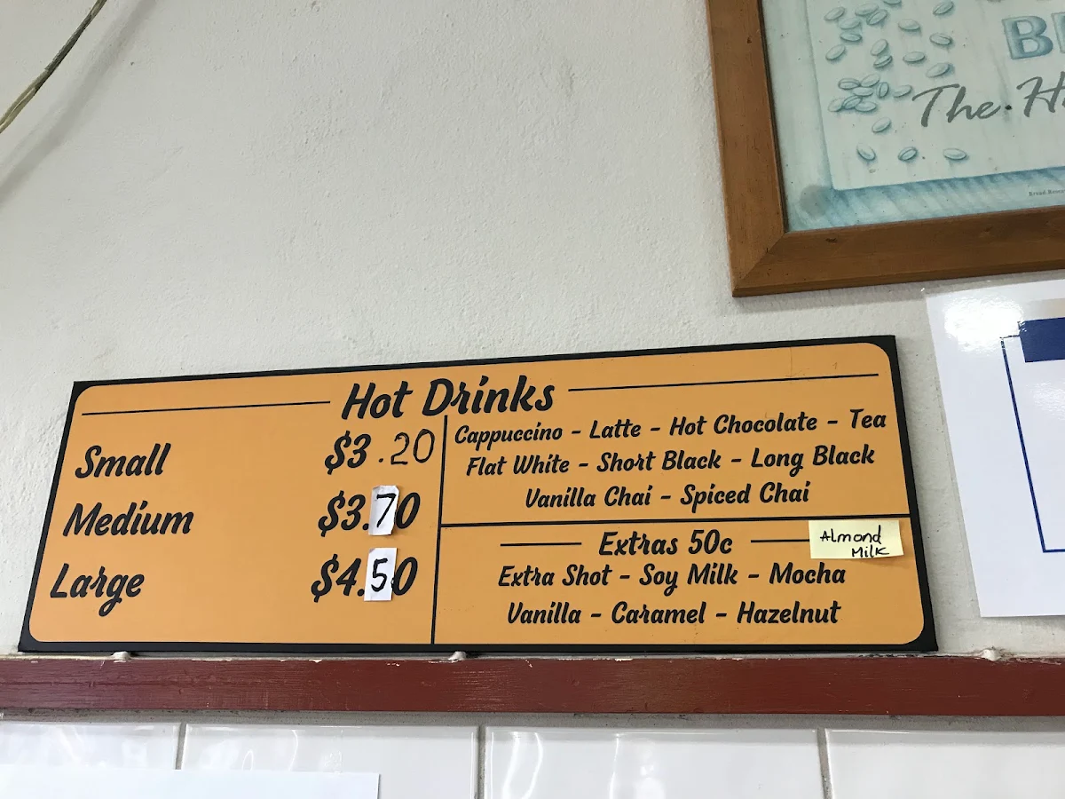 Menu, Linden Place Hot Bread