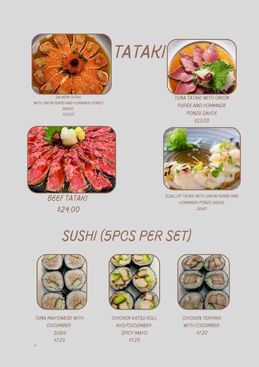 Menu, Asian Bites Cafe