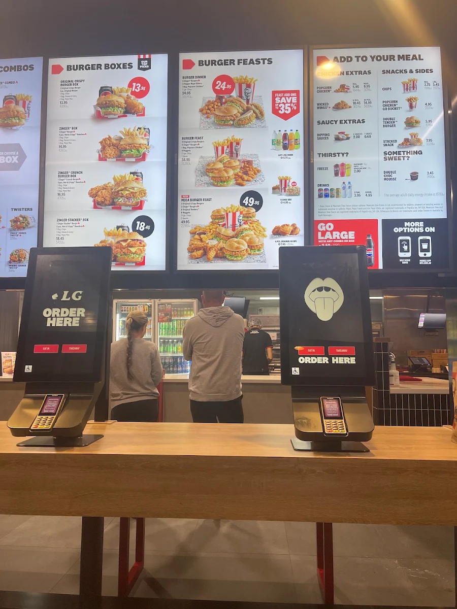 Menu, KFC Berwick South