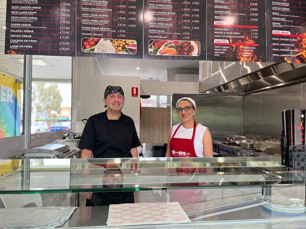 Menu, Bob's Kebabs & Burgers