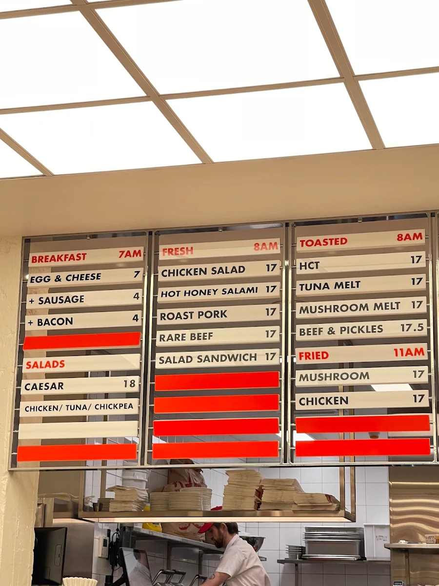 Menu, Hector's Deli