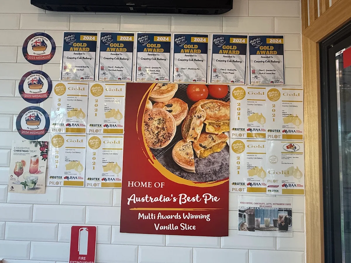Menu, Country Cob Bakery - Springvale
