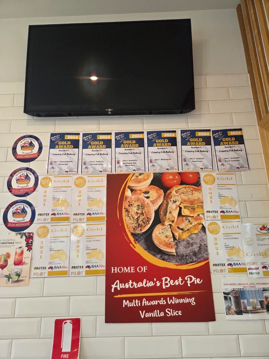 Menu, Country Cob Bakery - Springvale