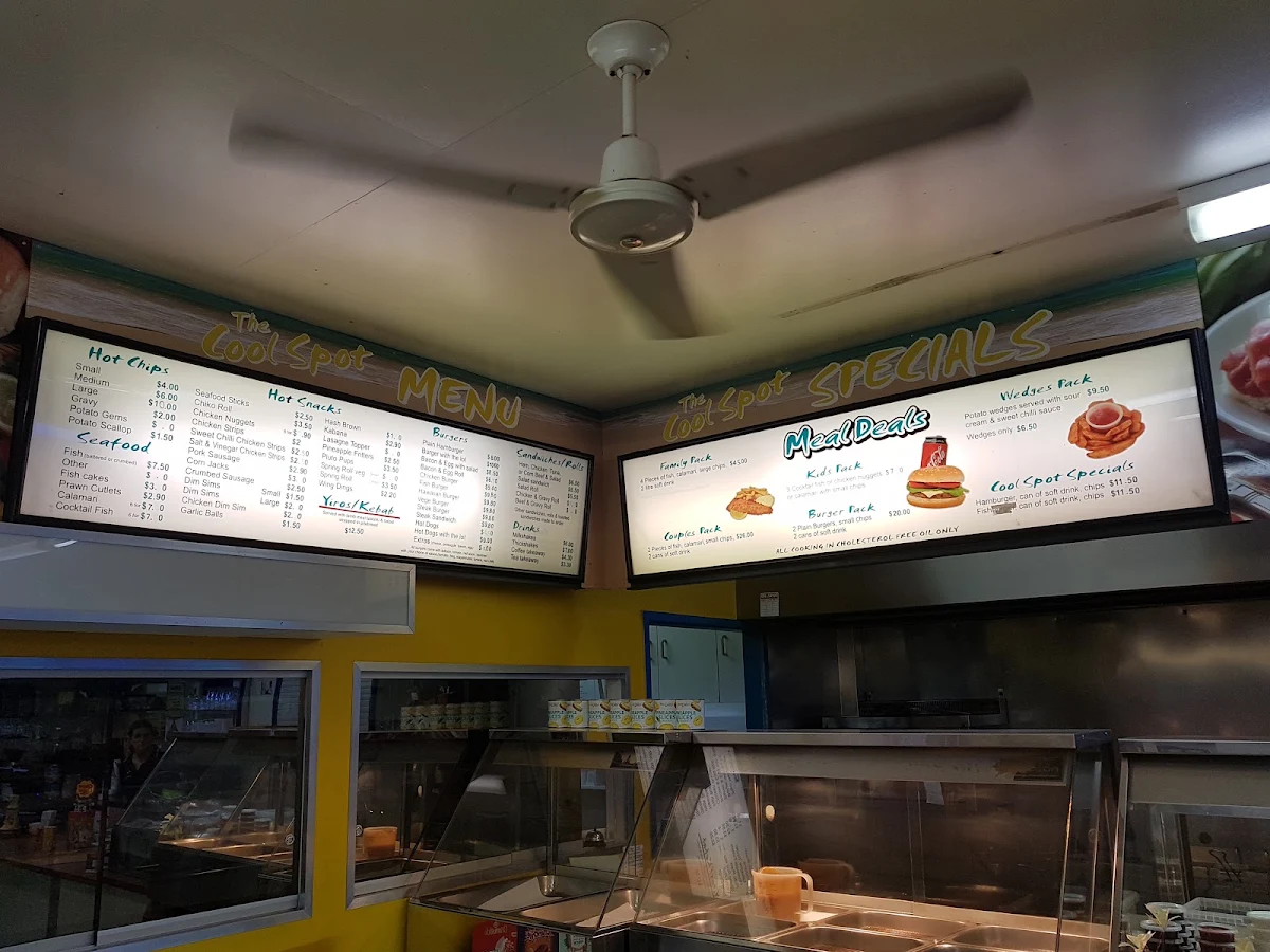 Menu, The Cool Spot