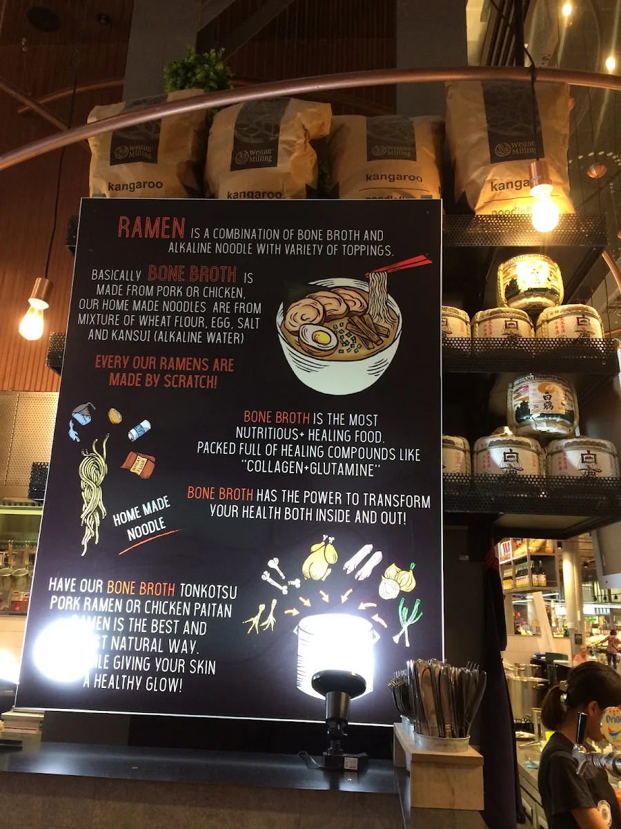 Menu, Tomori Ramen