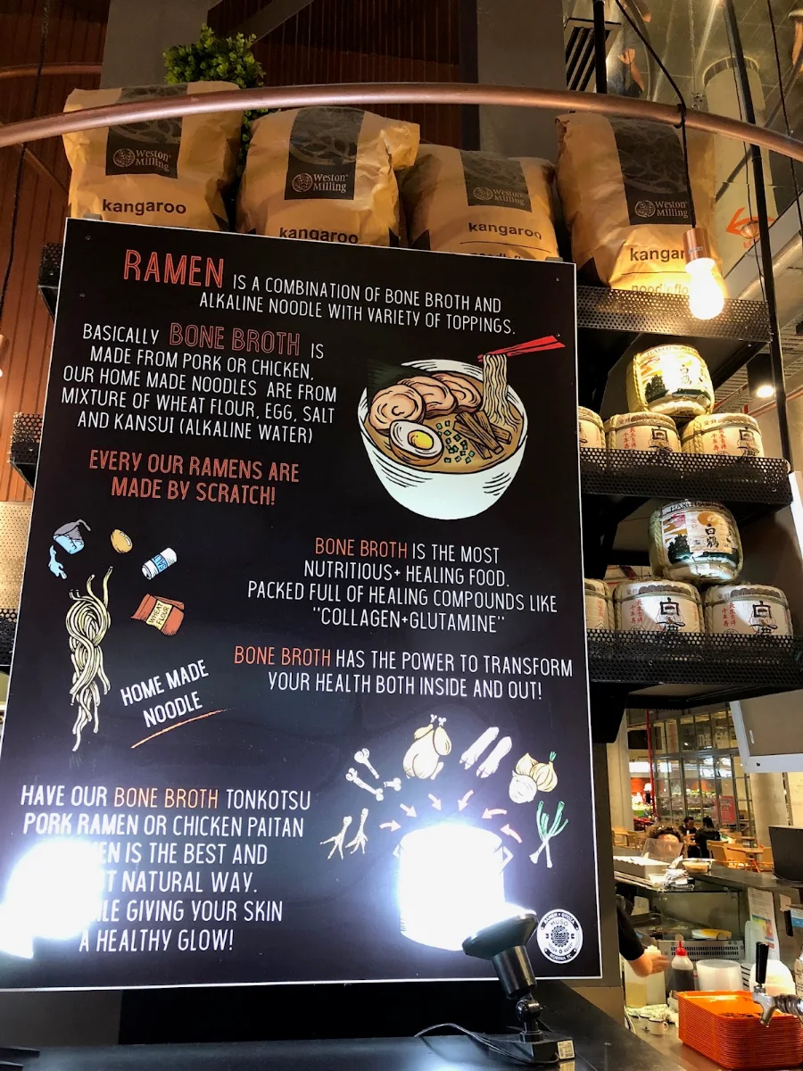 Menu, Tomori Ramen