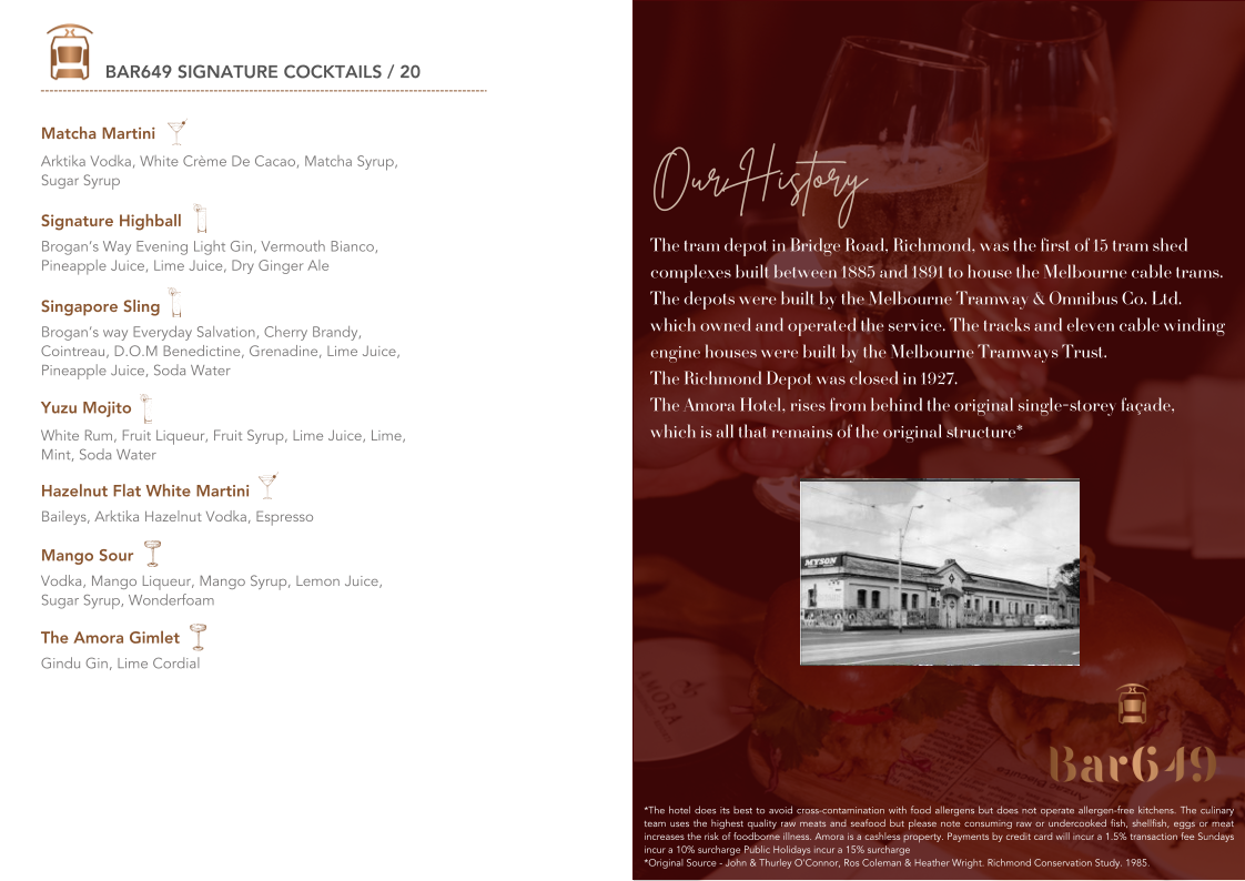 Menu, Bar649