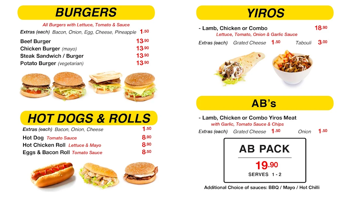 Menu, Chicken Villa - Seafood & Grill