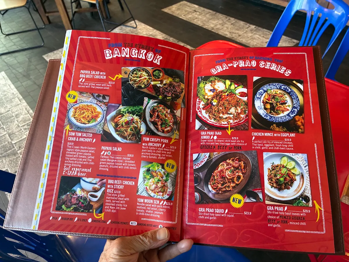 Menu, Bangkok Snap