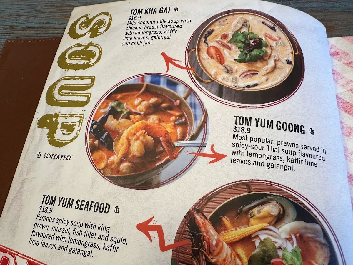 Menu, Bangkok Snap