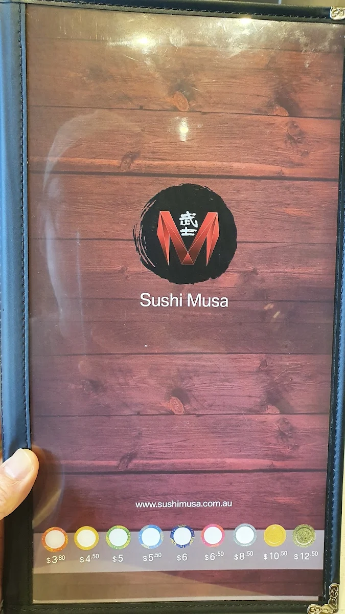 Menu, Sushi Musa Miranda