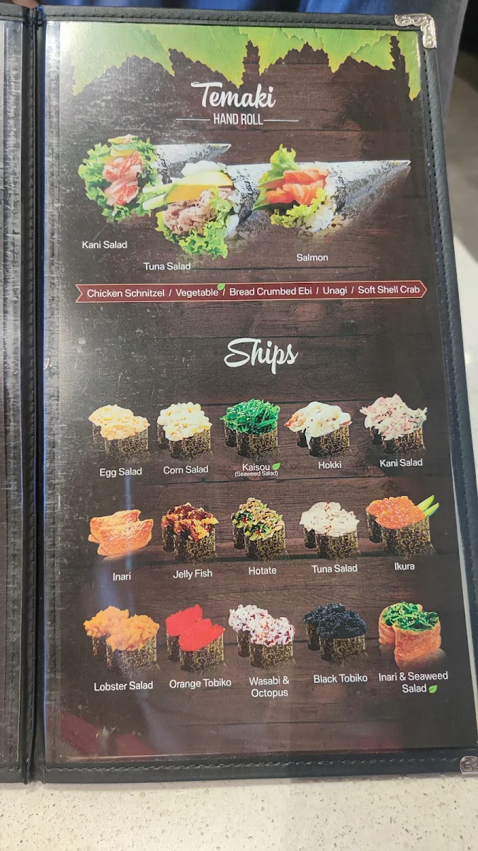 Menu, Sushi Musa Miranda