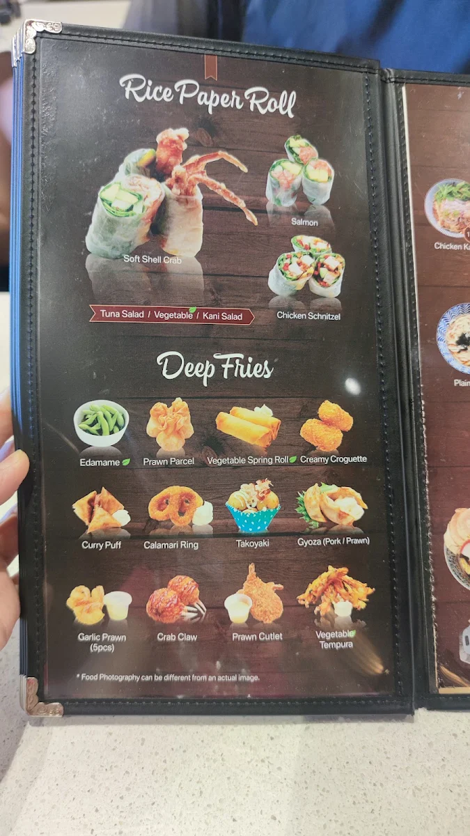 Menu, Sushi Musa Miranda