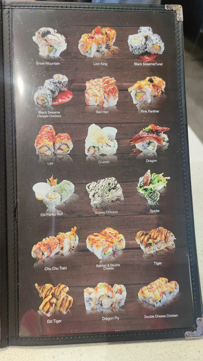 Menu, Sushi Musa Miranda