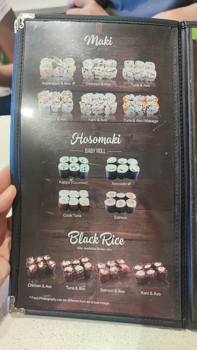 Menu, Sushi Musa Miranda