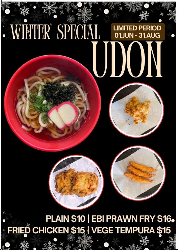 Menu, Cafe mingle