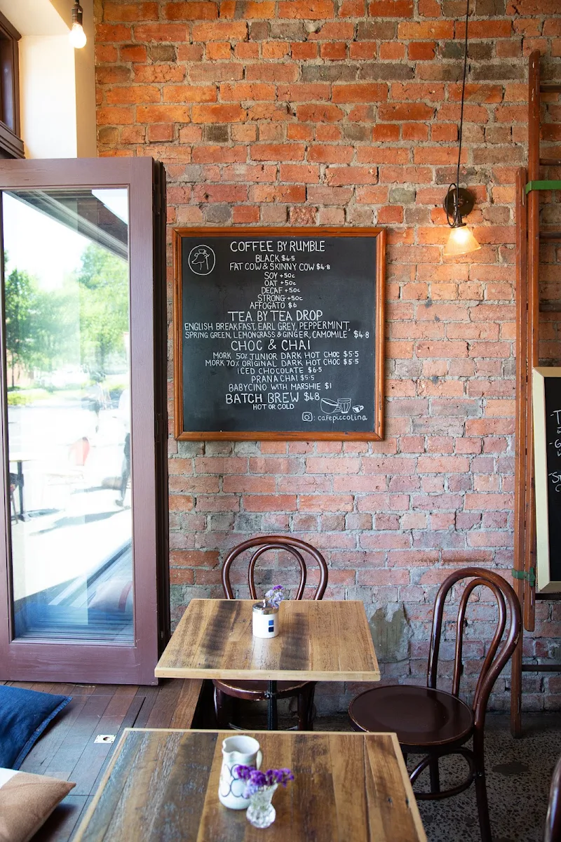 Menu, Cafe Tesorina