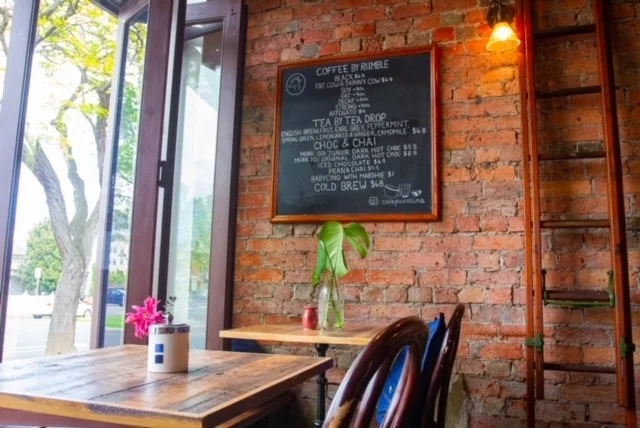 Menu, Cafe Tesorina