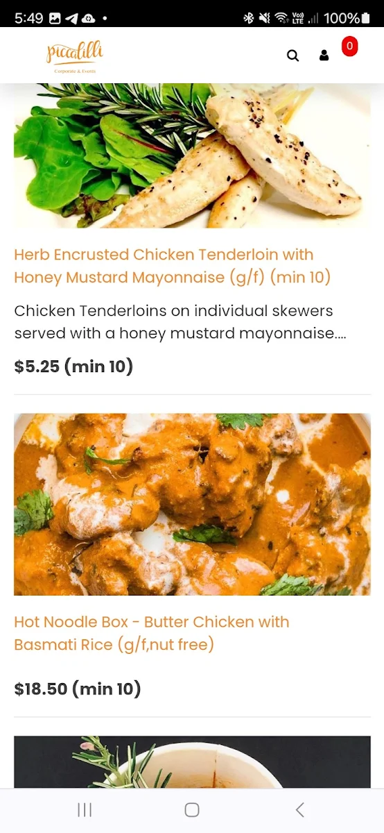 Menu, Ali Cafe & Restaurant ( Dockland )