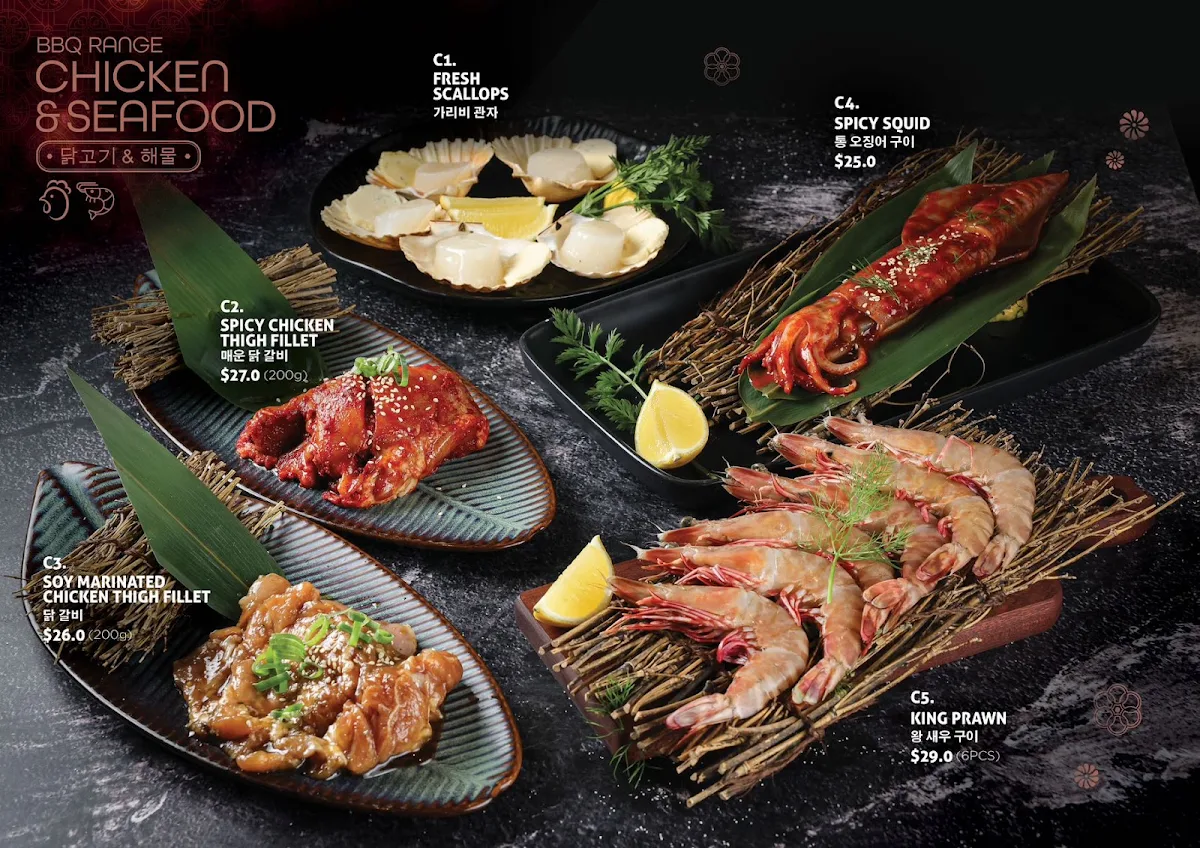 Menu, Hanok Korean Fine BBQ