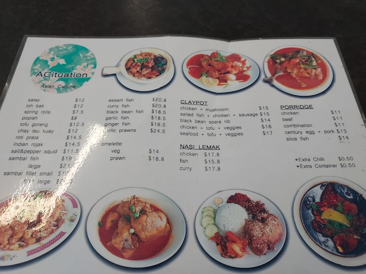 Menu, ACituation
