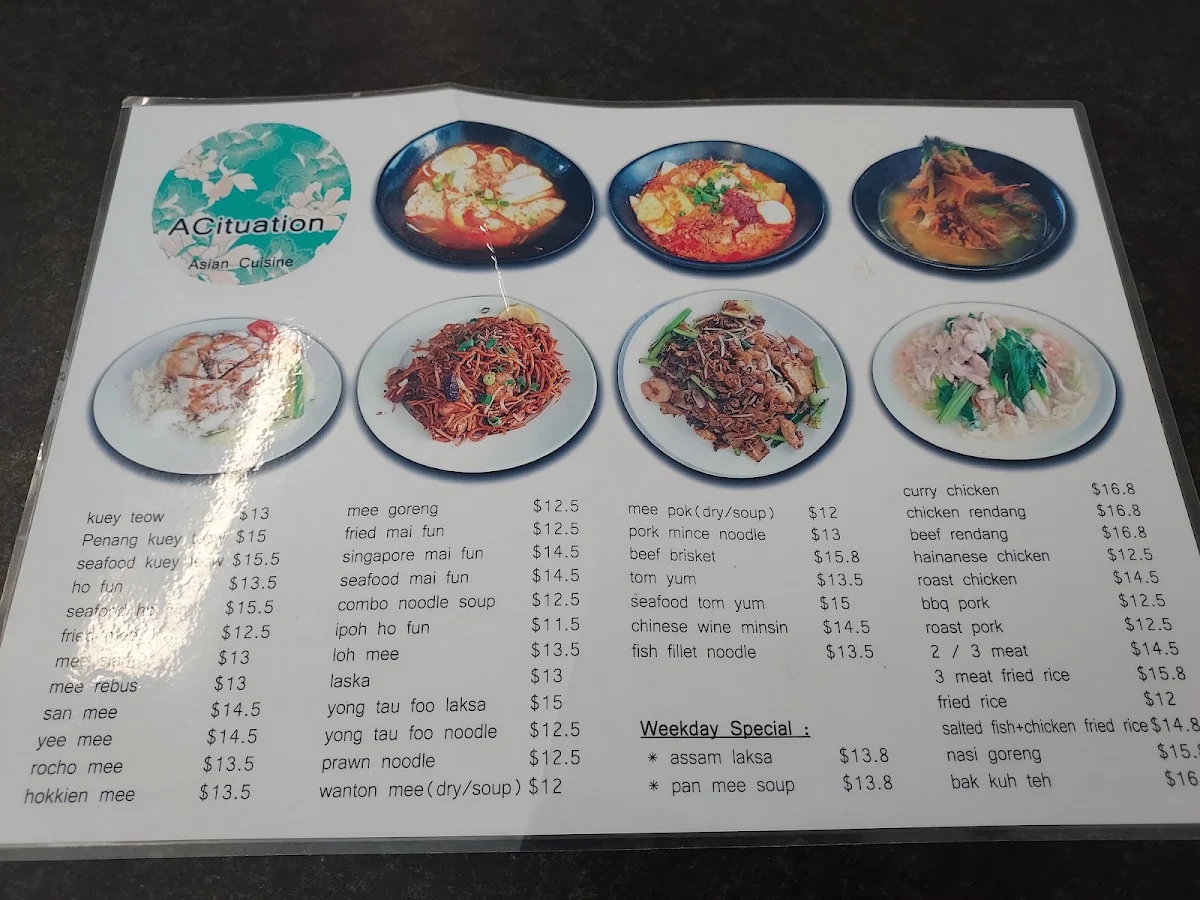 Menu, ACituation
