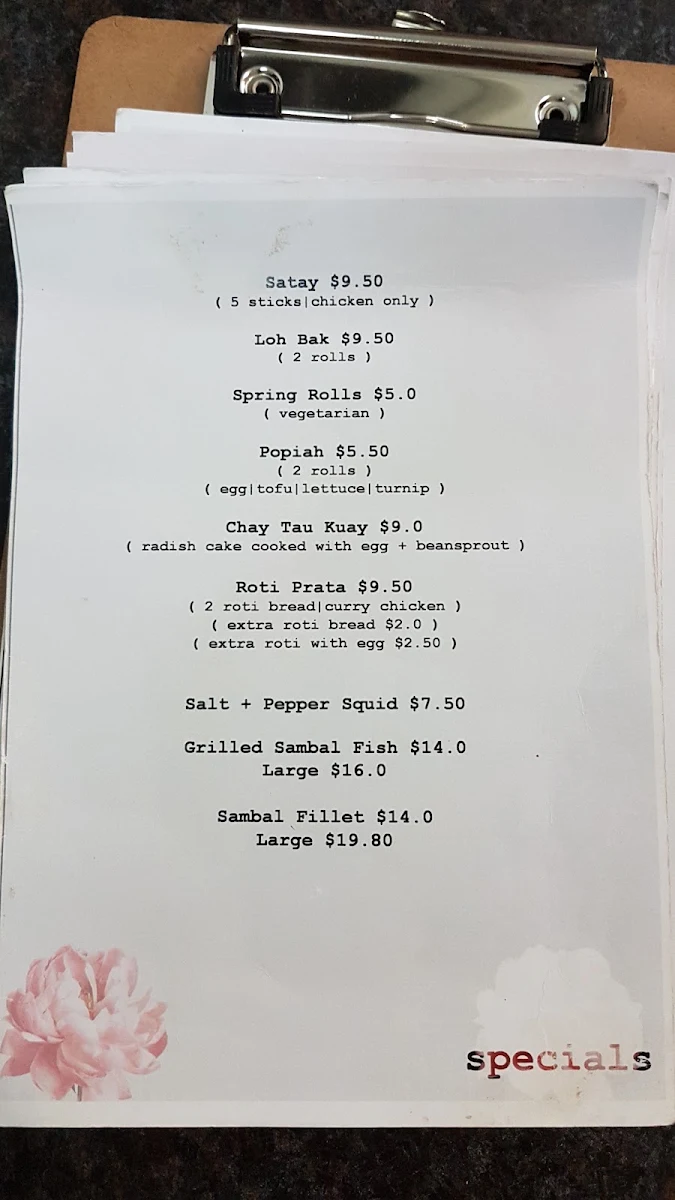 Menu, ACituation