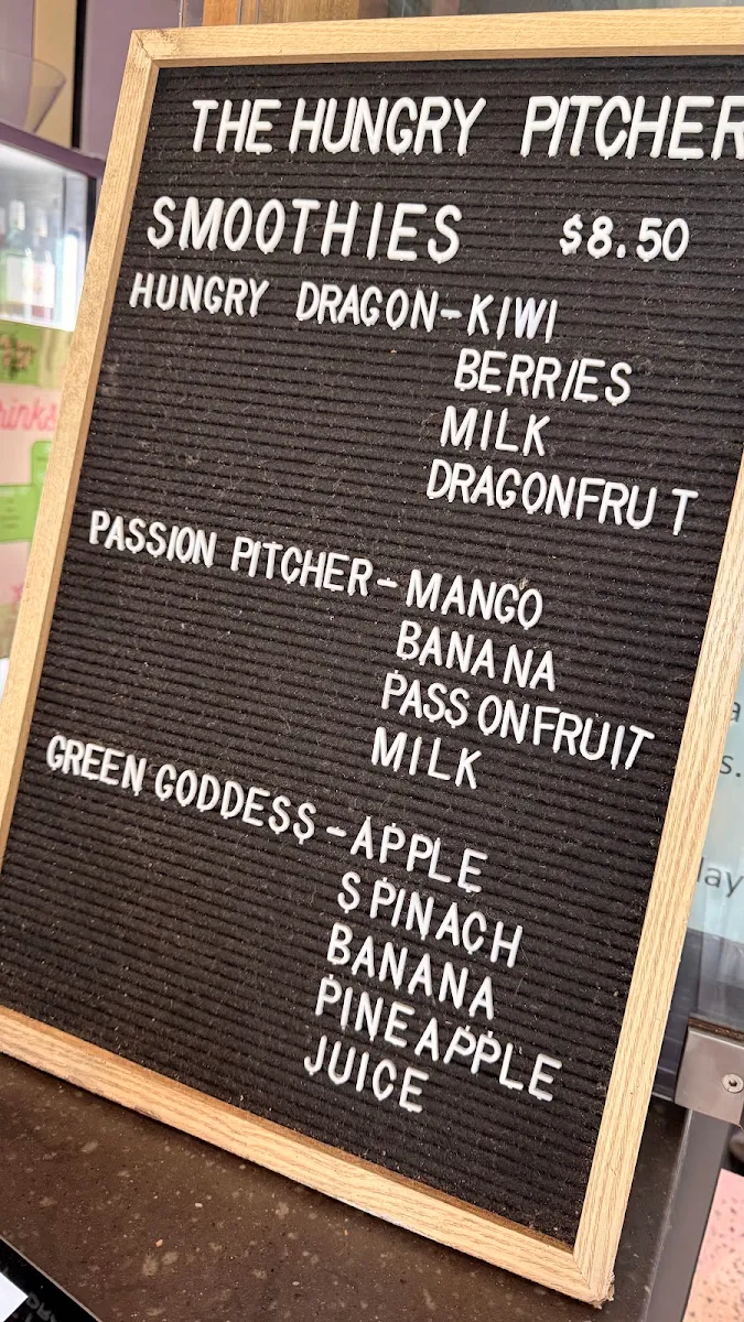 Menu, Hungry Pitcher