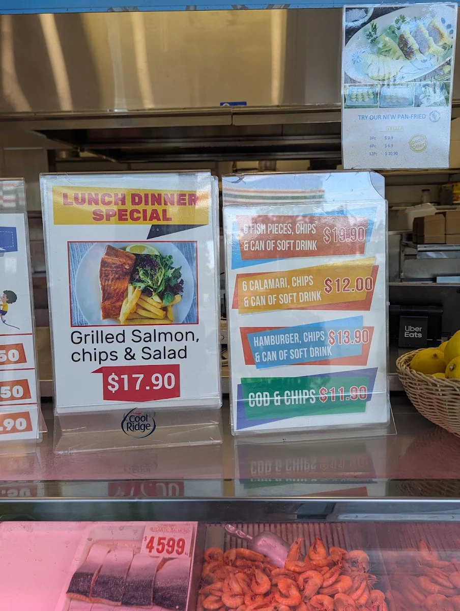 Menu, Fish Depot