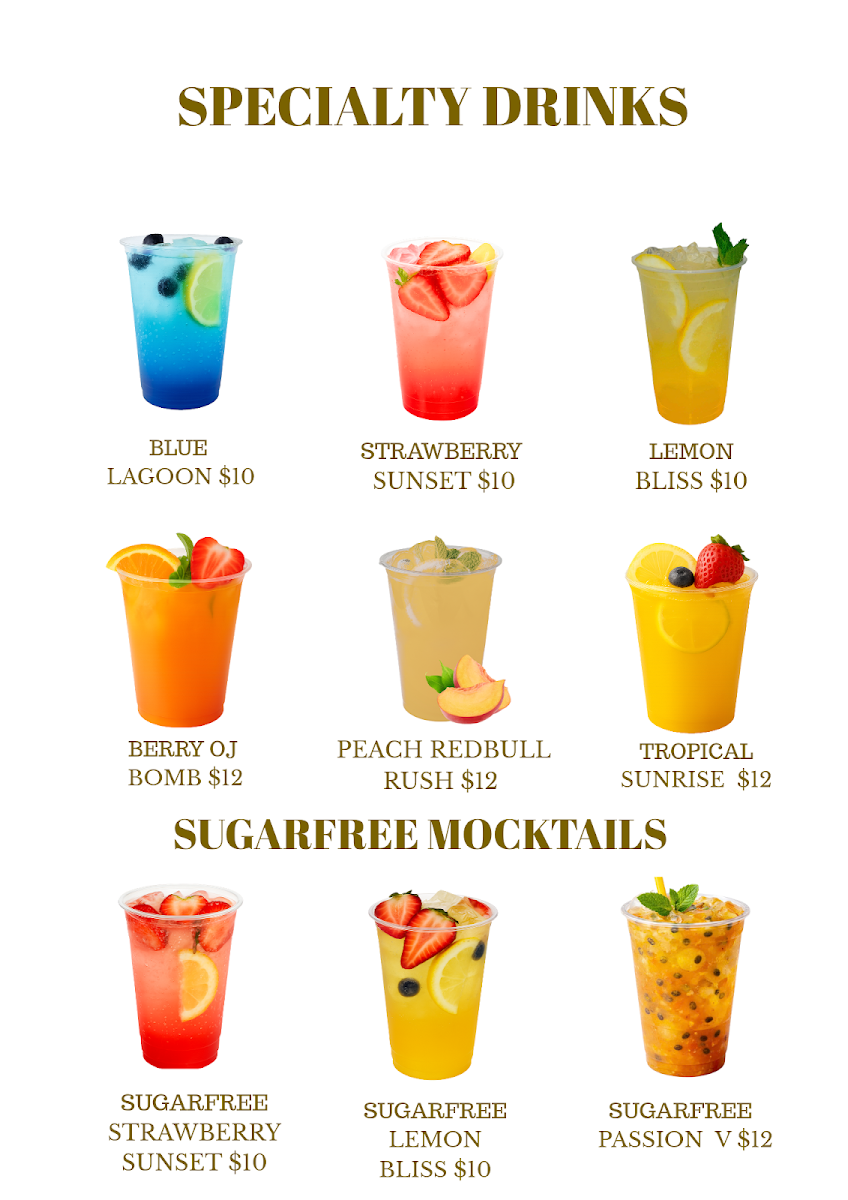 Menu, The Sip Lounge