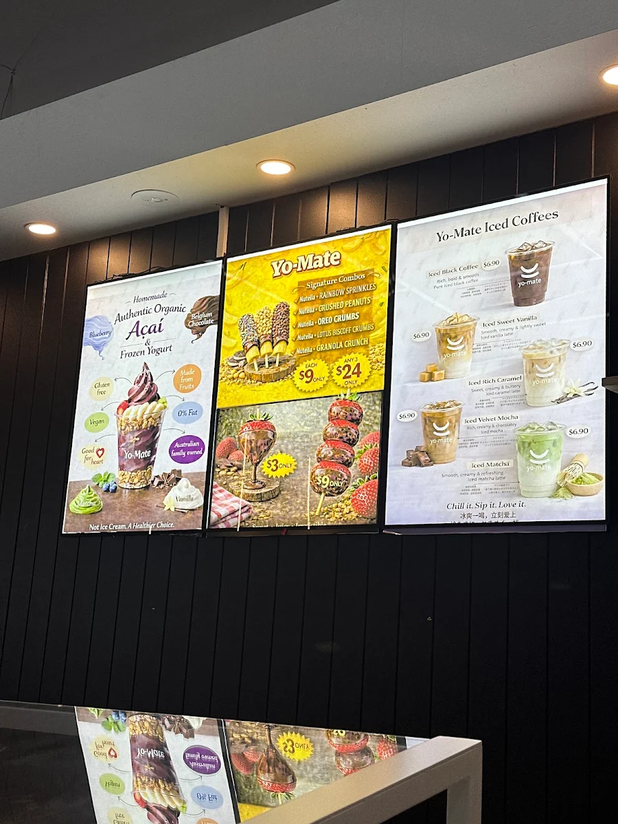 Menu, Yo-Mate (Yo Mate)