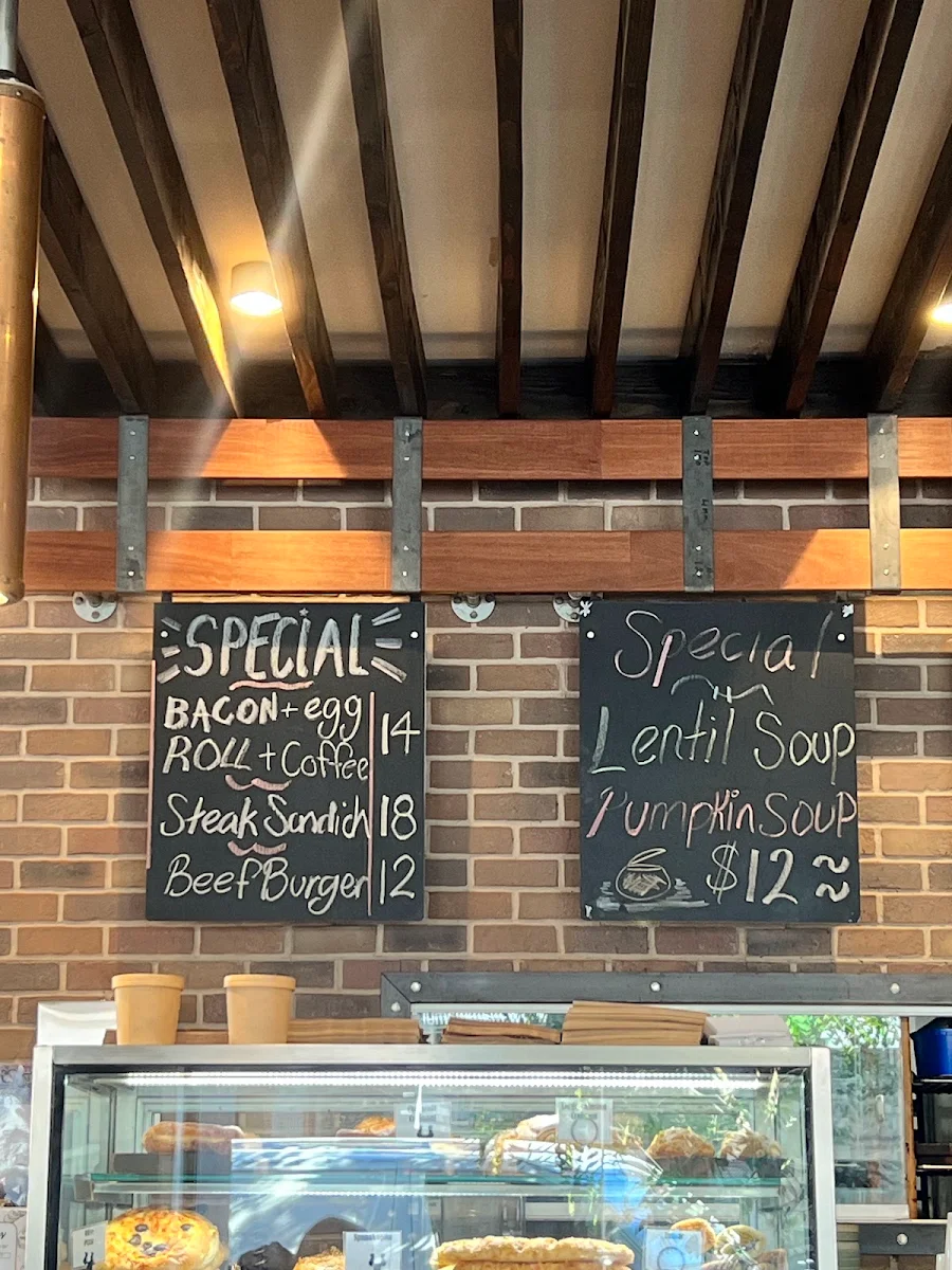 Menu, Pete's Artisan Bread and Cafe