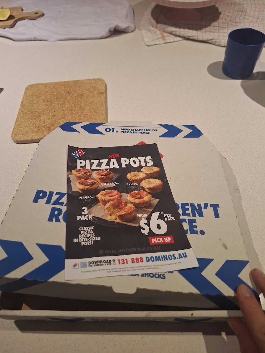 Menu, Domino's Pizza Torquay VIC