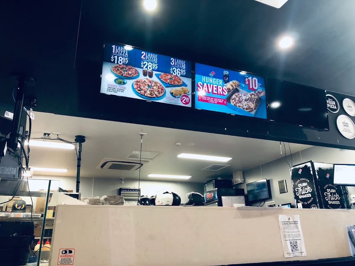 Menu, Domino's Pizza Torquay VIC