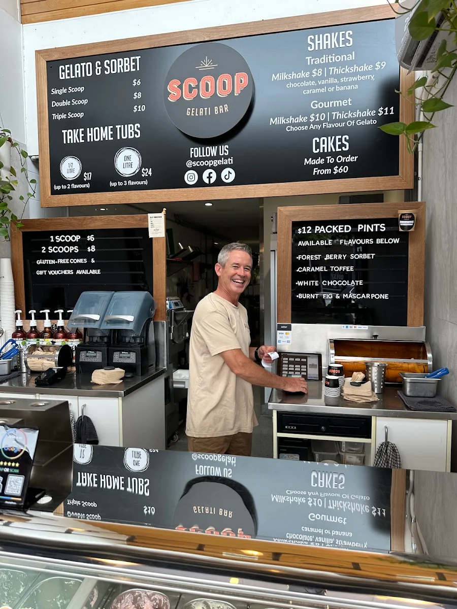 Menu, Scoop Gelati