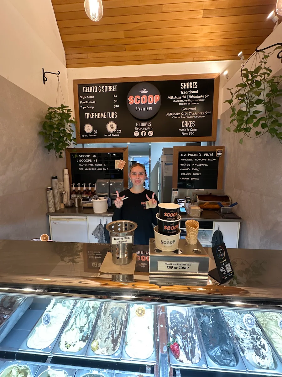 Menu, Scoop Gelati