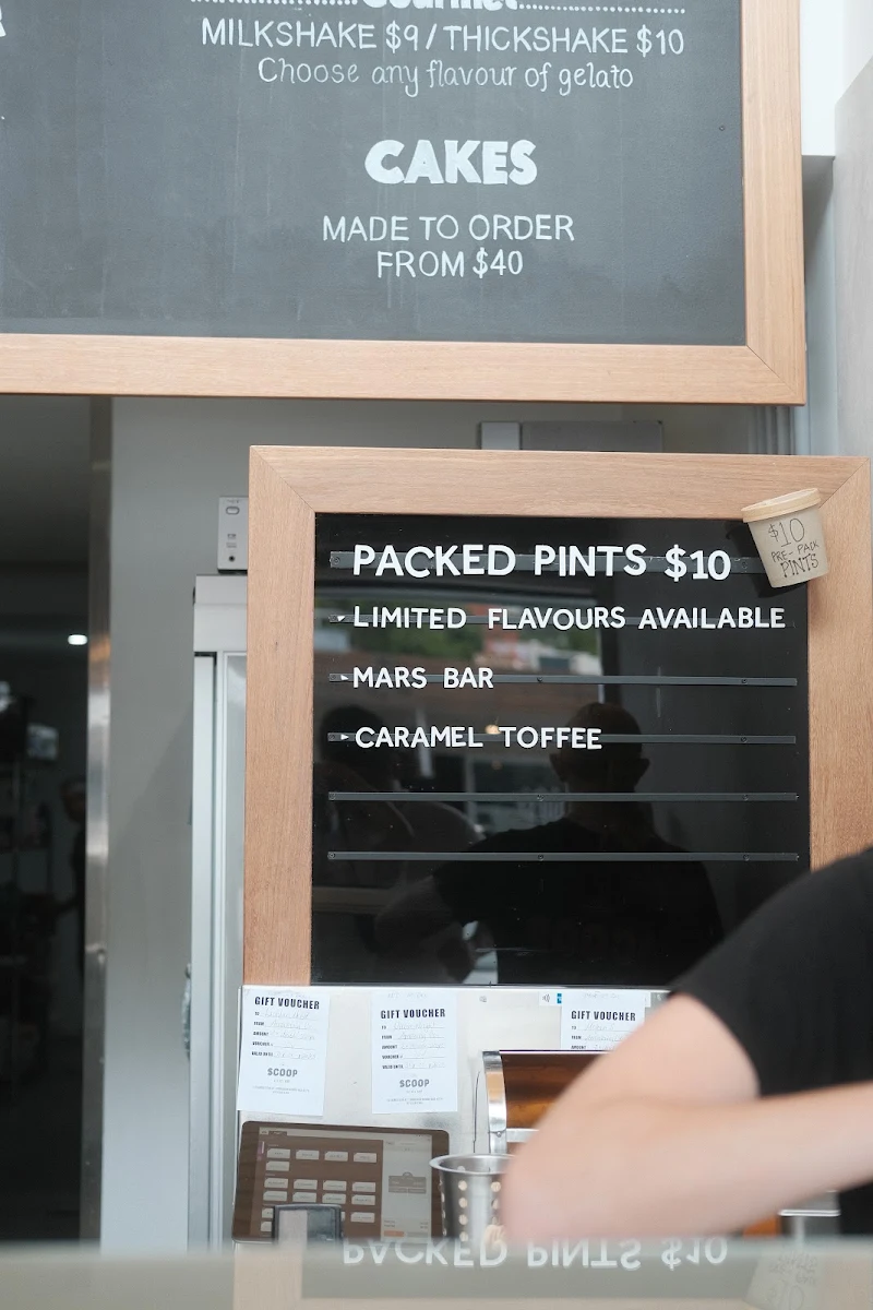 Menu, Scoop Gelati