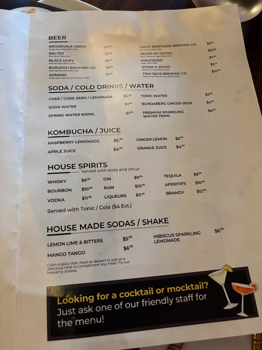 Menu, It's Mirchi Healthy Indian